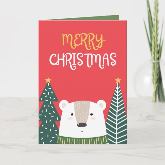 同僚の同僚の友人のクリスマスカード 案内状 (正面)