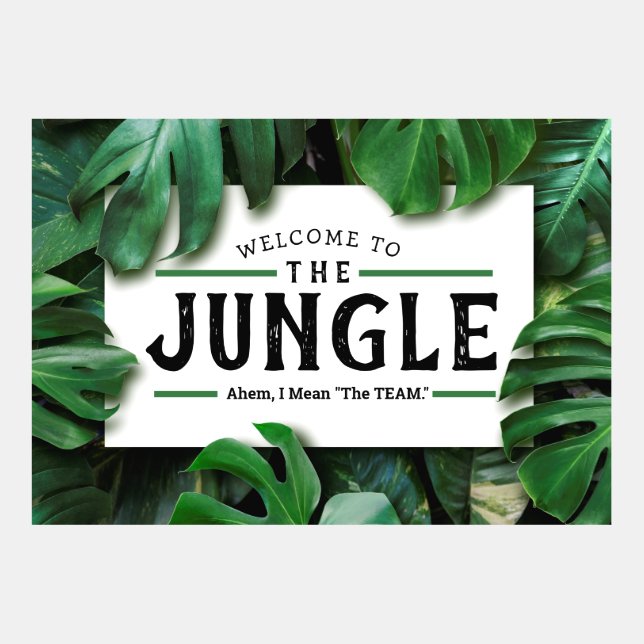 同僚の挨拶、ジャングルへようこそ(おもしろい) (正面)