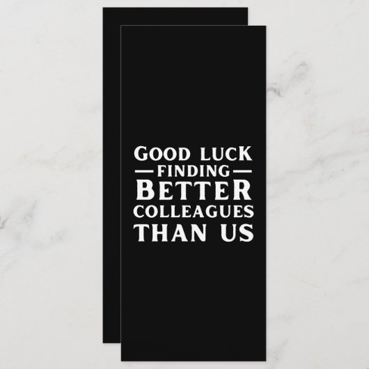 同僚の方がうちより良い人を見つけられて幸せ シーズンカード (正面/裏面)