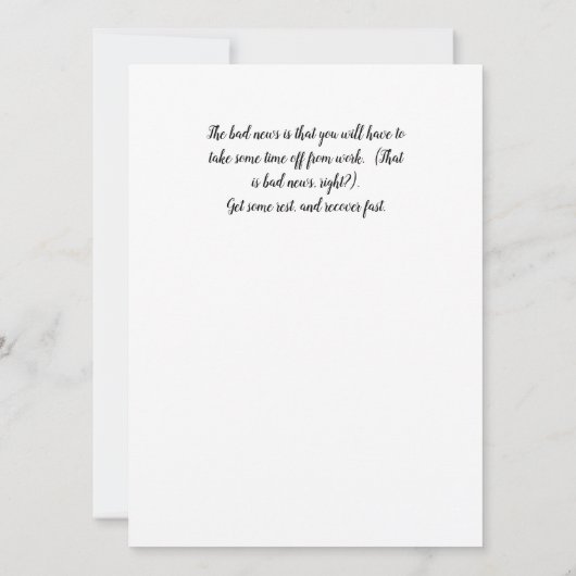 同僚の独身のウェルカードを取得する (裏面)