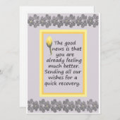 同僚の独身のウェルカードを取得する (正面/裏面)