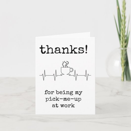 同僚の評価、ワークビーシー、コーヒー恋人 カード (正面)