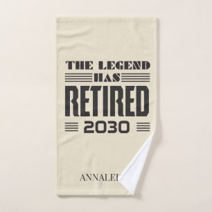 同僚の退職伝説が個人用に設定さ退職したれた ハンドタオル