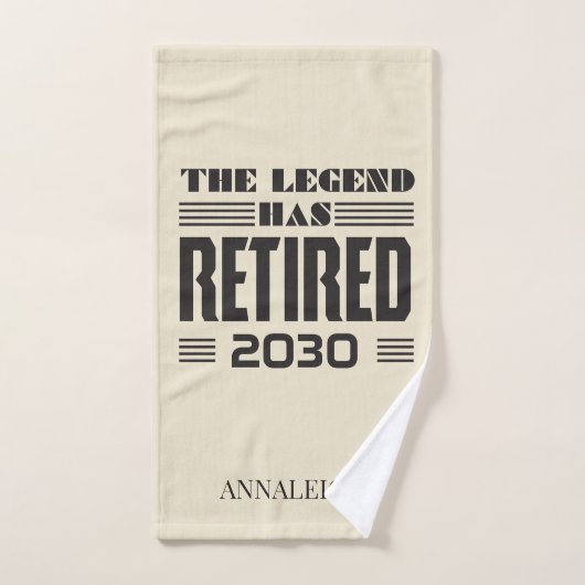 同僚の退職伝説が個人用に設定さ退職したれた ハンドタオル (ハンドタオル)