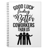 同僚の離れギフト、新しい仕事のギフト ノートブック (正面)