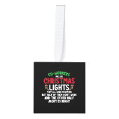 同僚はクリスマスライトに似ている キューブオーナメント (正面)