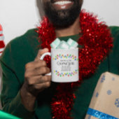 同僚はChirstmas Lightsのように働き合いギフト ジャンボコーヒーマグカップ