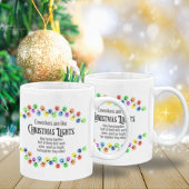 同僚はChirstmas Lightsのように働き合いギフト ジャンボコーヒーマグカップ