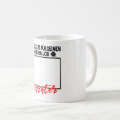 同僚へのお別れの贈り物を変える仕事 コーヒーマグカップ (正面右)