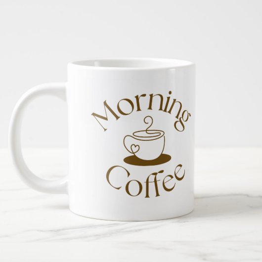 同僚へのギフトに最適なモーニングコーヒー ジャンボコーヒーマグカップ (左)