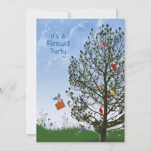 同僚への別れのパーティー 招待状 (正面)