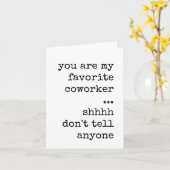 同僚への感謝、カード、ダウンロードおもしろい可能 カード (黄色い花)