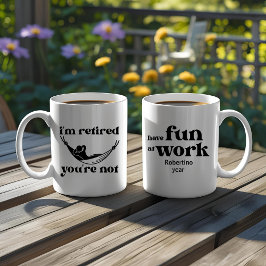 同僚への面白い退職お別れギフト コーヒーマグカップ