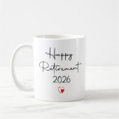同僚への2026年退職祝いの面白い一言 コーヒーマグカップ (左)