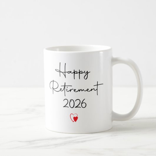 同僚への2026年退職祝いの面白い一言 コーヒーマグカップ (右)
