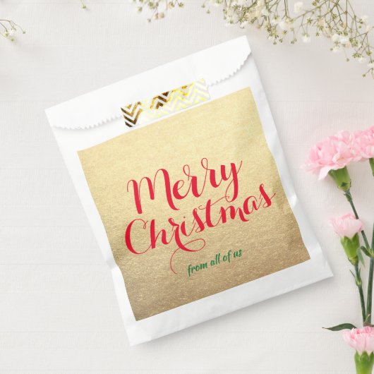 同僚オフィススタッフ従業員クリスマスサンタ フェイバーバッグ (封をした状態)