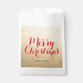 同僚オフィススタッフ従業員クリスマスサンタ フェイバーバッグ (正面)