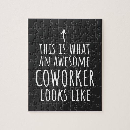同僚ギフト、同僚マグ、素晴らし同僚 ジグソーパズル (縦)