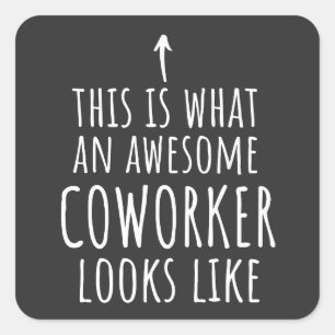 同僚ギフト、同僚マグ、素晴らし同僚 スクエアシール