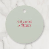 同僚クリスマスビジネスロゴギフトラベルラベル フェイバータグ (裏面)