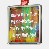 同僚クリスマス メタルオーナメント (左)