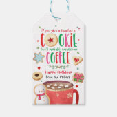 同僚スタッフ会社の休日の感謝クッキー ギフトタグ (正面)