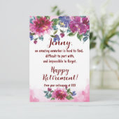 同僚ハッピーリタイア離れーズGoodbye引用文 (スタンド正面)