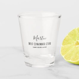 同僚ボス離れのADDおもしろい引用文カスタム ショットグラス