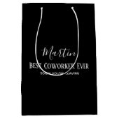 同僚ボス離れのADDおもしろい引用文カスタム ミディアムペーパーバッグ (正面)