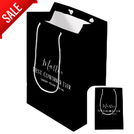 同僚ボス離れのADDおもしろい引用文カスタム ミディアムペーパーバッグ