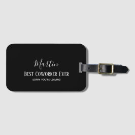 同僚ボス離れのADDおもしろい引用文カスタム ラゲッジタグ