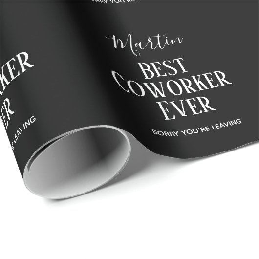 同僚ボス離れのADDおもしろい引用文カスタム ラッピングペーパー (ロールコーナー)