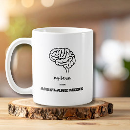 同僚用 機内モード中 脳がフリーズ中 面白Tシャツ コーヒーマグカップ