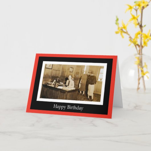 同僚誕生日 カード (黄色い花)