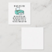 同僚遠くにまたはボスのカードへおもしろい進む スクエア名刺 (正面/裏面)