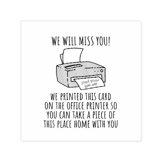 同僚遠くにまたはボスのカードへおもしろい進む セルフインキングスタンプ (デザイン)