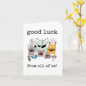 同僚離れのおもしろい話だ カード (黄色い花)