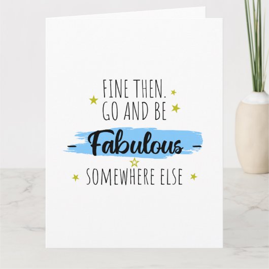 同僚離れのお別れ遠くにプレゼント カード (正面)