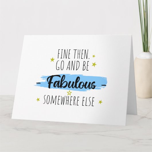 同僚離れのお別れ遠くにプレゼント カード (正面)