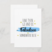 同僚離れのお別れ遠くにプレゼント サンキューカード (正面/裏面)