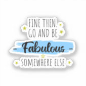 同僚離れのお別れ遠くにプレゼント シール (正面)