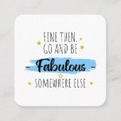 同僚離れのお別れ遠くにプレゼント スクエア名刺 (正面)