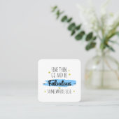 同僚離れのお別れ遠くにプレゼント スクエア名刺 (スタンド正面)