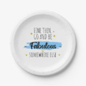 同僚離れのお別れ遠くにプレゼント ペーパープレート (正面)