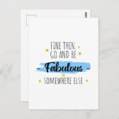 同僚離れのお別れ遠くにプレゼント ポストカード (正面/裏面)