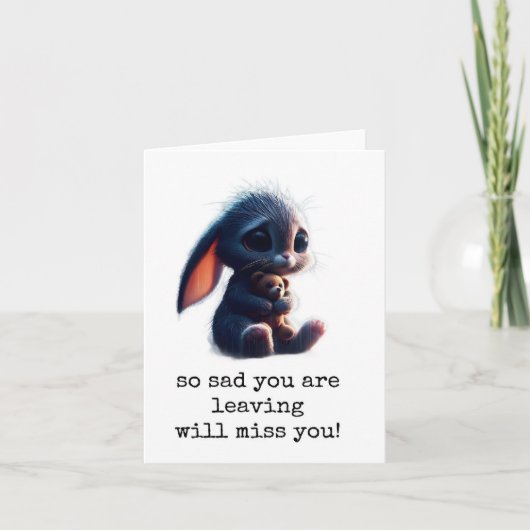 同僚離れのやめ、幸運、カード カード (正面)