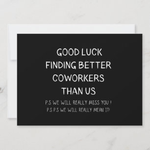 同僚離れの同僚離れの新しいおもしろい仕事 案内状