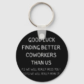 同僚離れの新しい離れ仕おもしろい事 キーホルダー (正面)