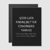 同僚離れの新しい離れ仕おもしろい事 マグネット招待状 (正面/裏面)