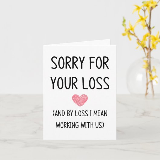 同僚離れの カード (黄色い花)